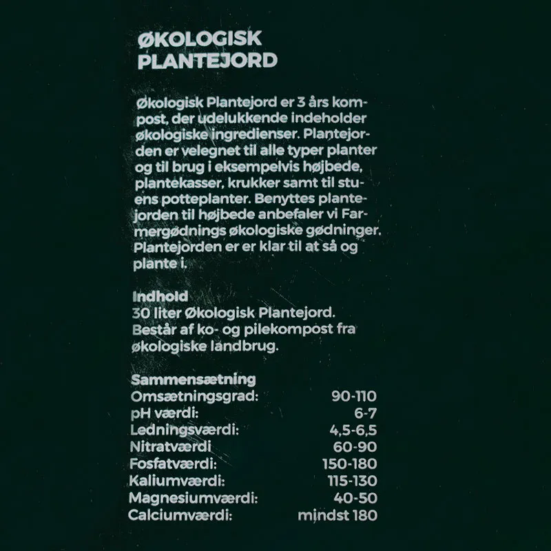 Urtegartneriet øko spagnumfri plantejord 30 liter