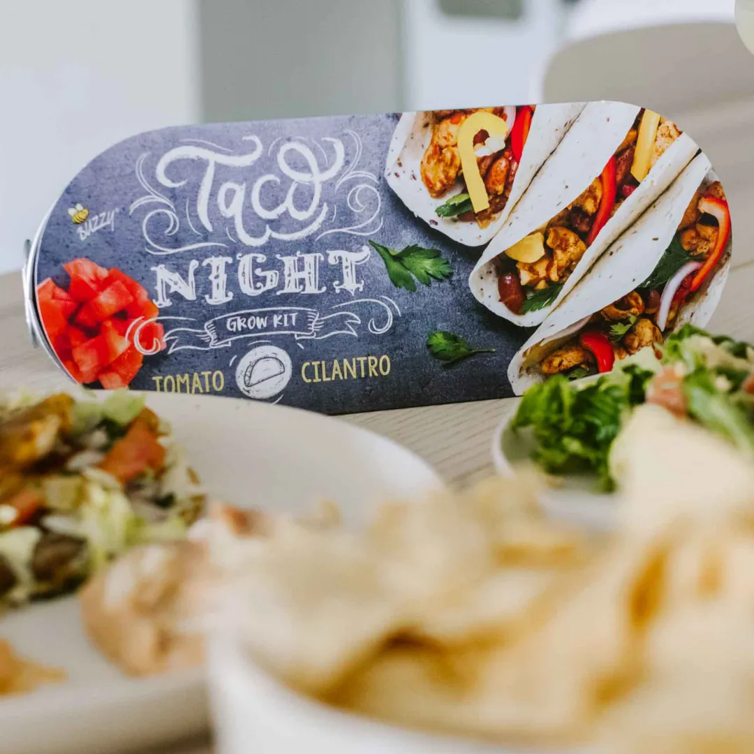 Taco Night dyrkningssæt tomat koriander galvaniseret