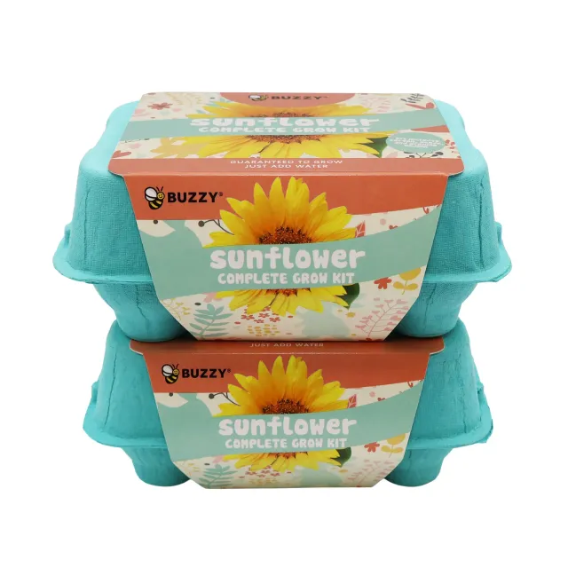 Buzzy Seeds Sunflower dyrkningssæt 2-pak solsikke