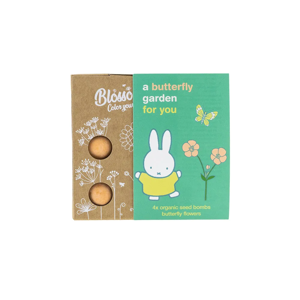 Blossombs Gift Box mini frøbomber 4 stk sommerfugl