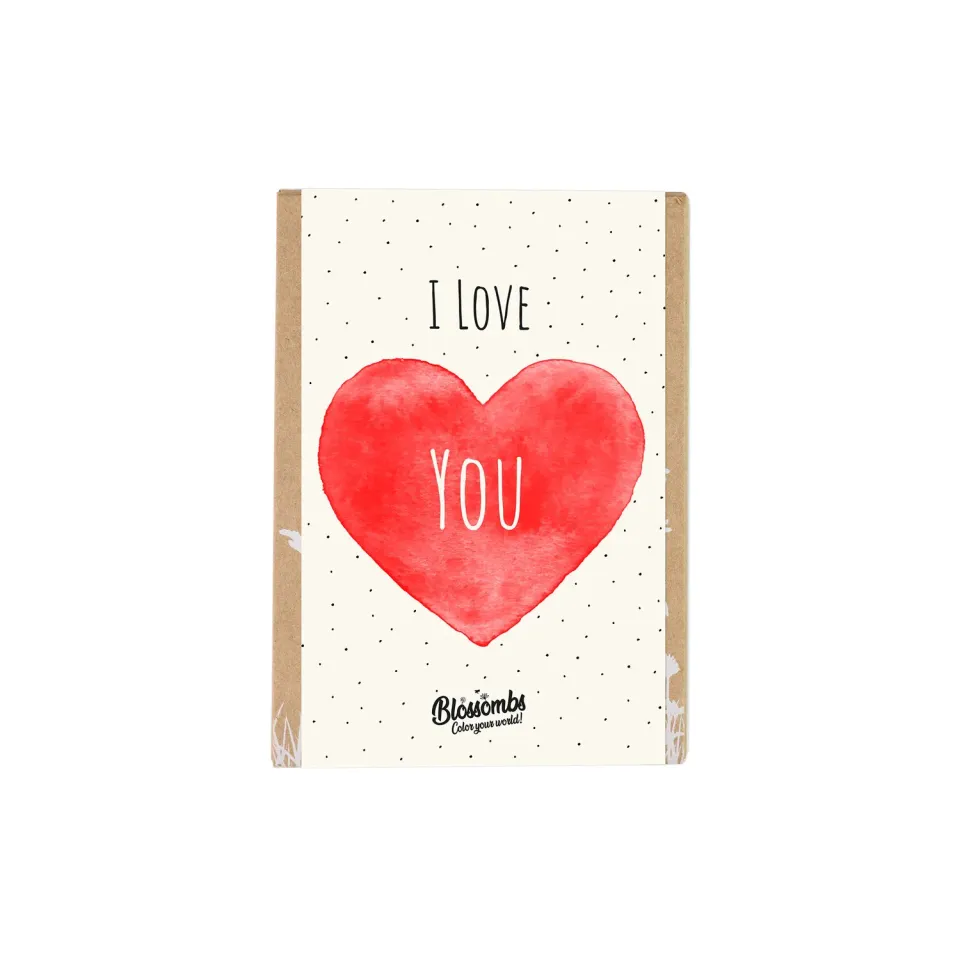 Buzzy Seeds Wildflower Mini frøbomber i love you 4 stk
