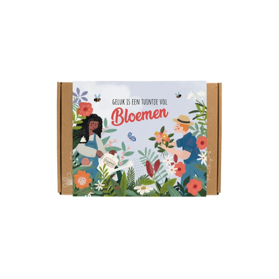 Blossombs frøbomber 7 stk Lucky Gardening gaveæske