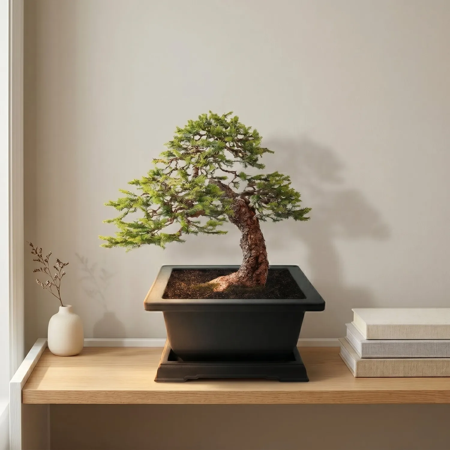 Buzzy Seeds Spruce Bonsai dyrkningssæt komplet med krukke