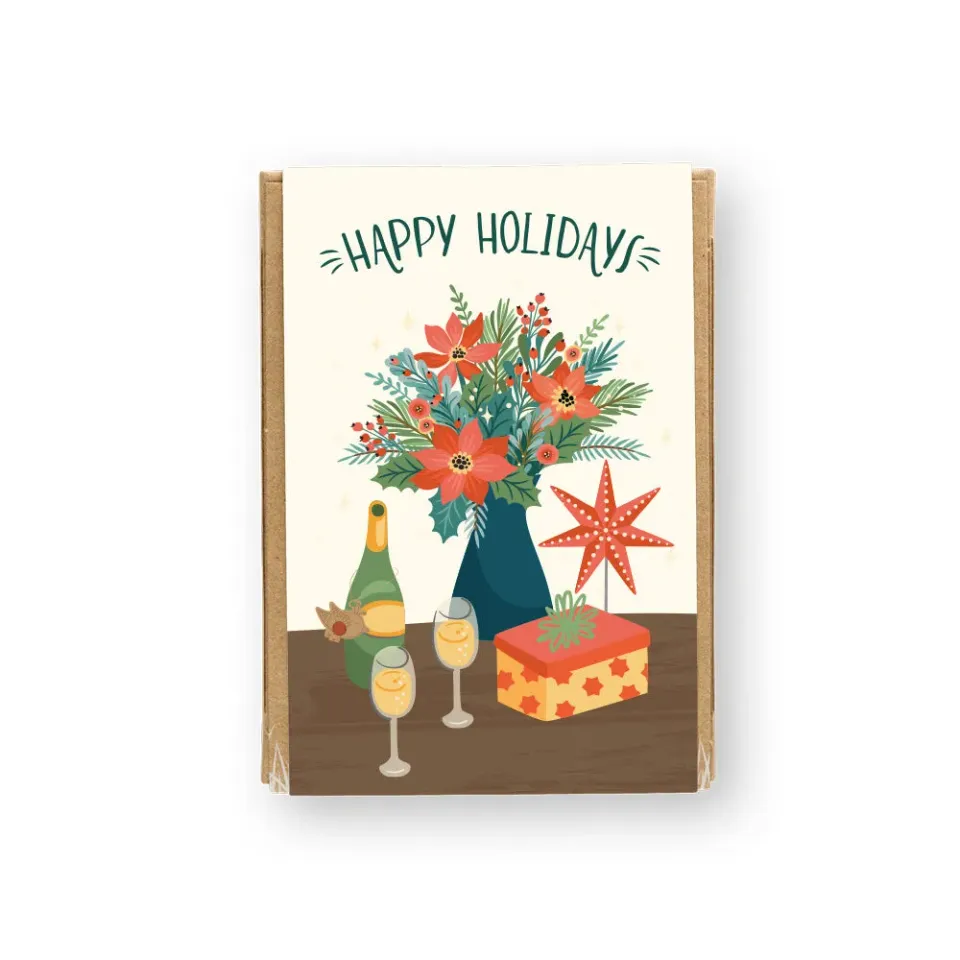 Buzzy Seeds Happy Holidays frøbomber 4-pak