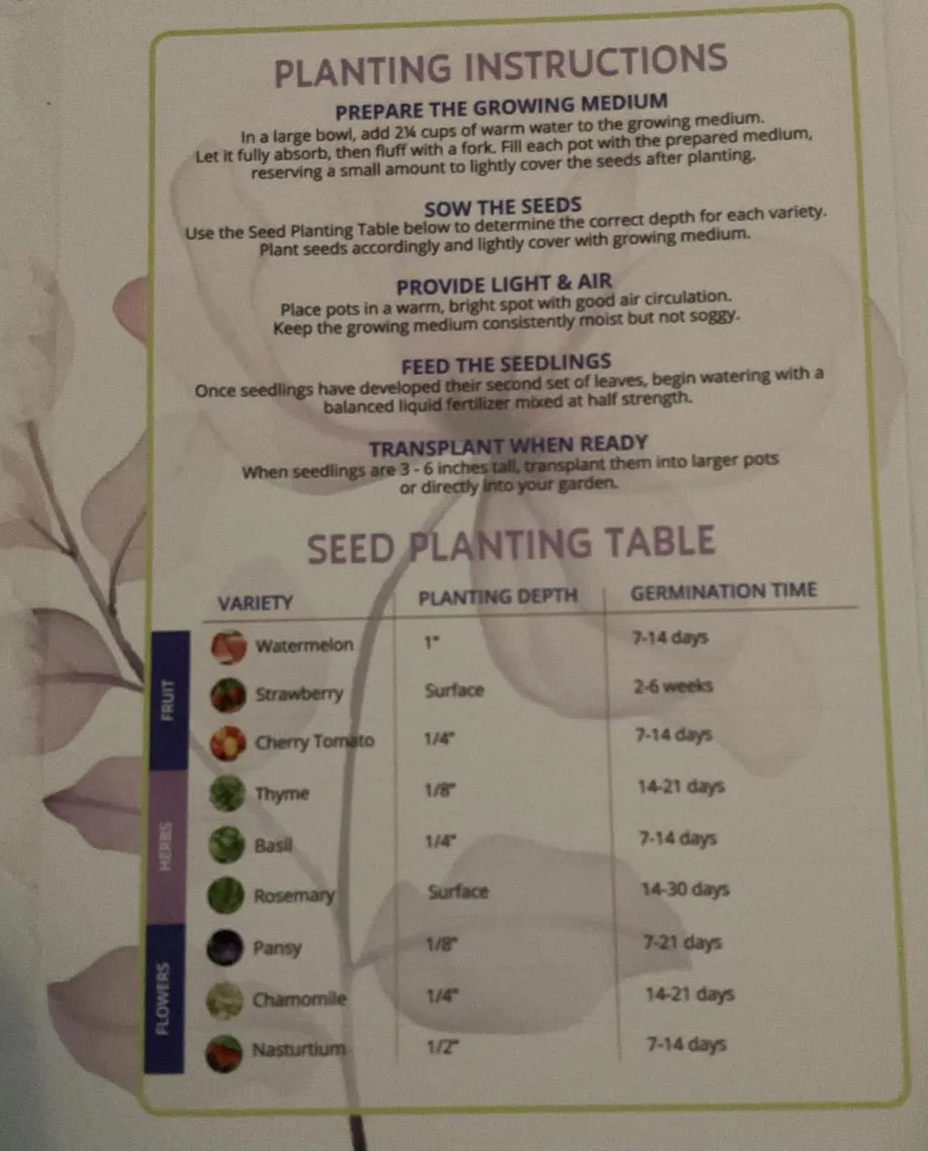 Buzzy Seeds Organic Herb Garden dyrkningssæt 9 sorter økologisk