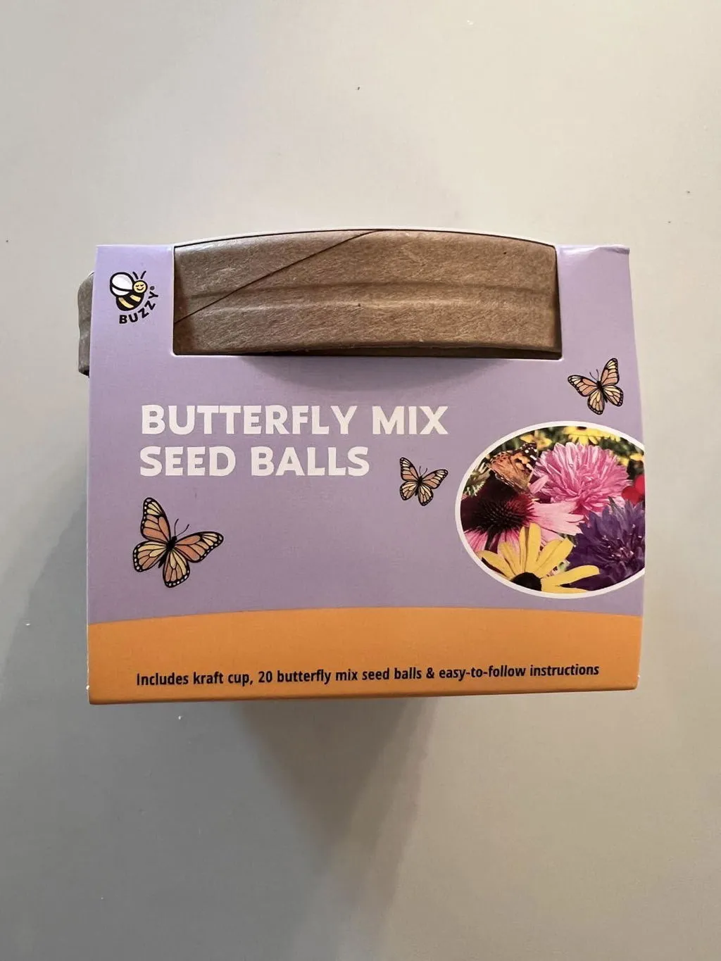 Buzzy Seeds Wildflower Mini frøbomber gift for you 4 stk