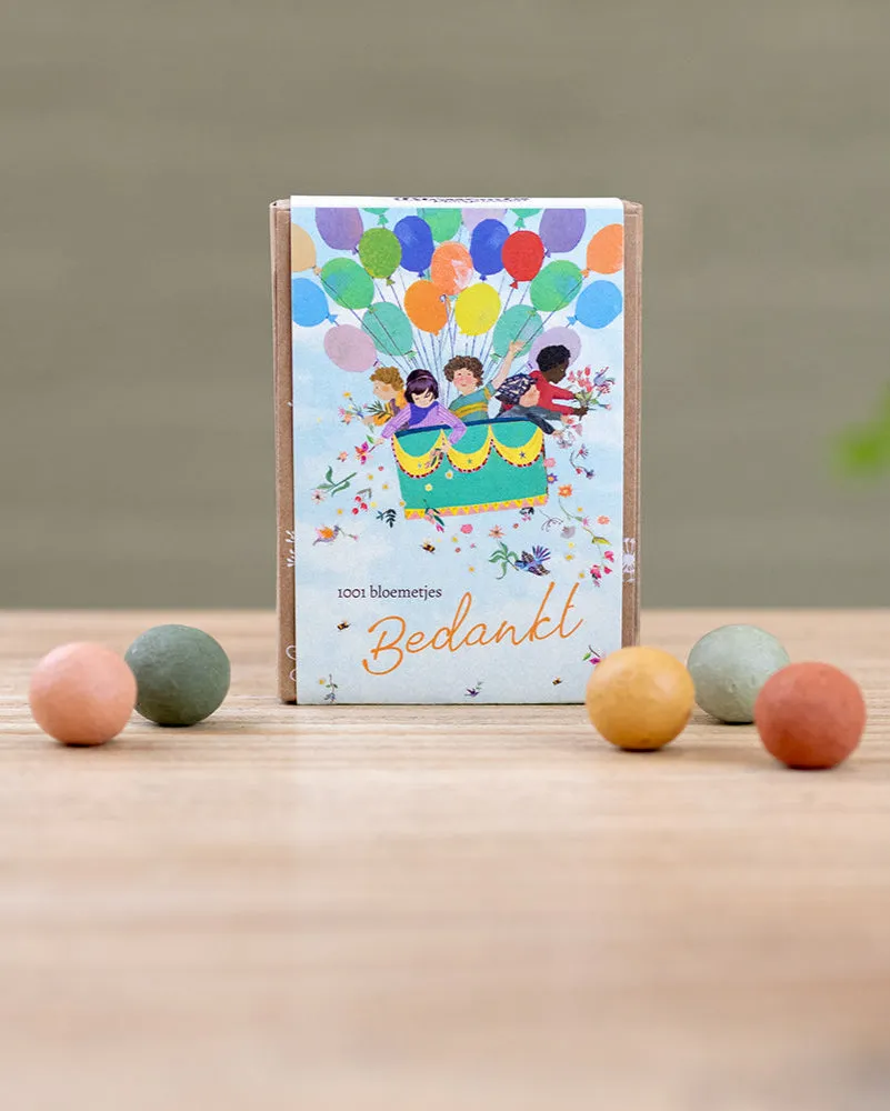 Blossombs Gift Box Mini Air Balloon frøbomber 4 stk tak