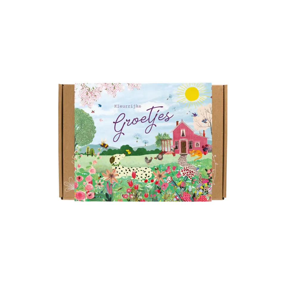 Blossombs Gift Box Small frøbomber 7 stk Pink House vilde blomster