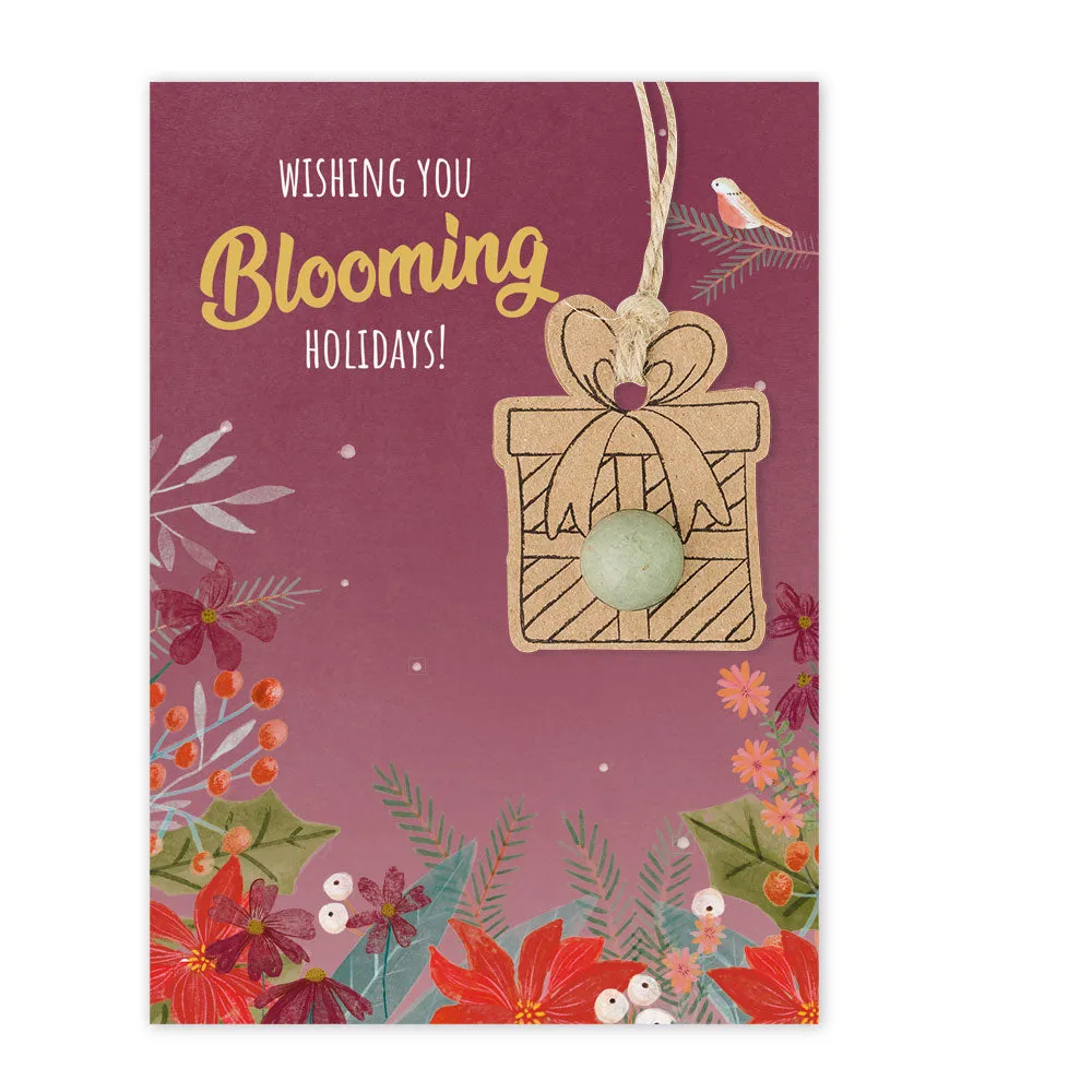 Blossombs Happy Xmas frøbomber 1 stk julekort