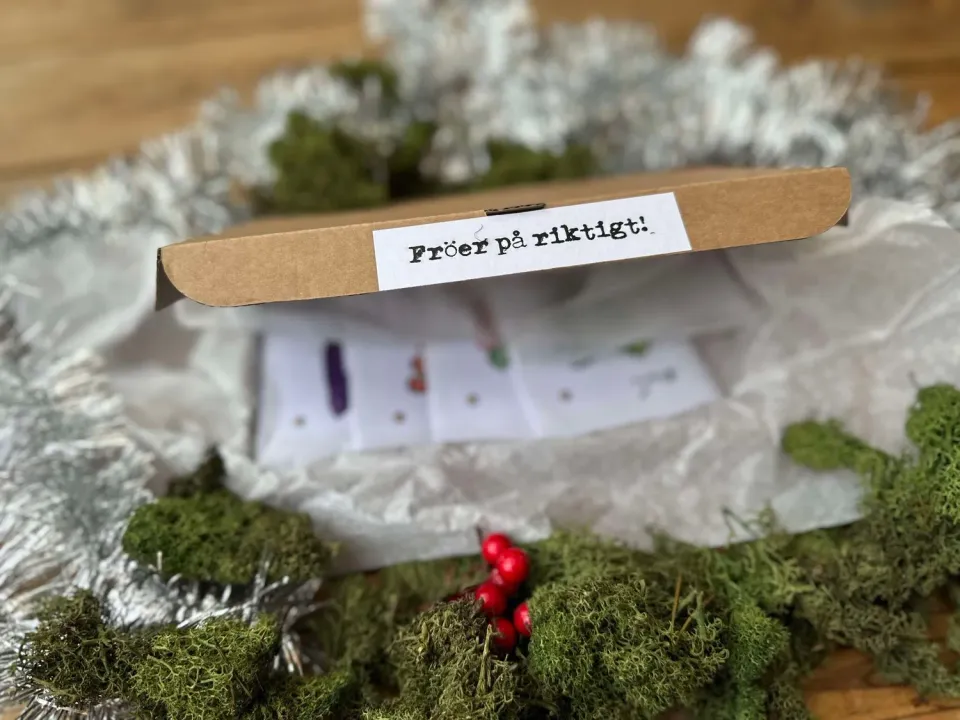 NordFrö Julklapp frøgave bæredygtig gavepose