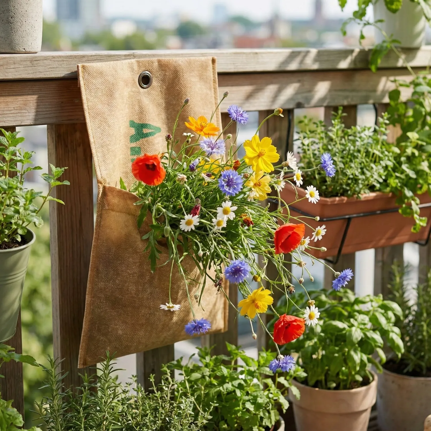 Buzzy Seeds Save the Bees vildblomst hængepose