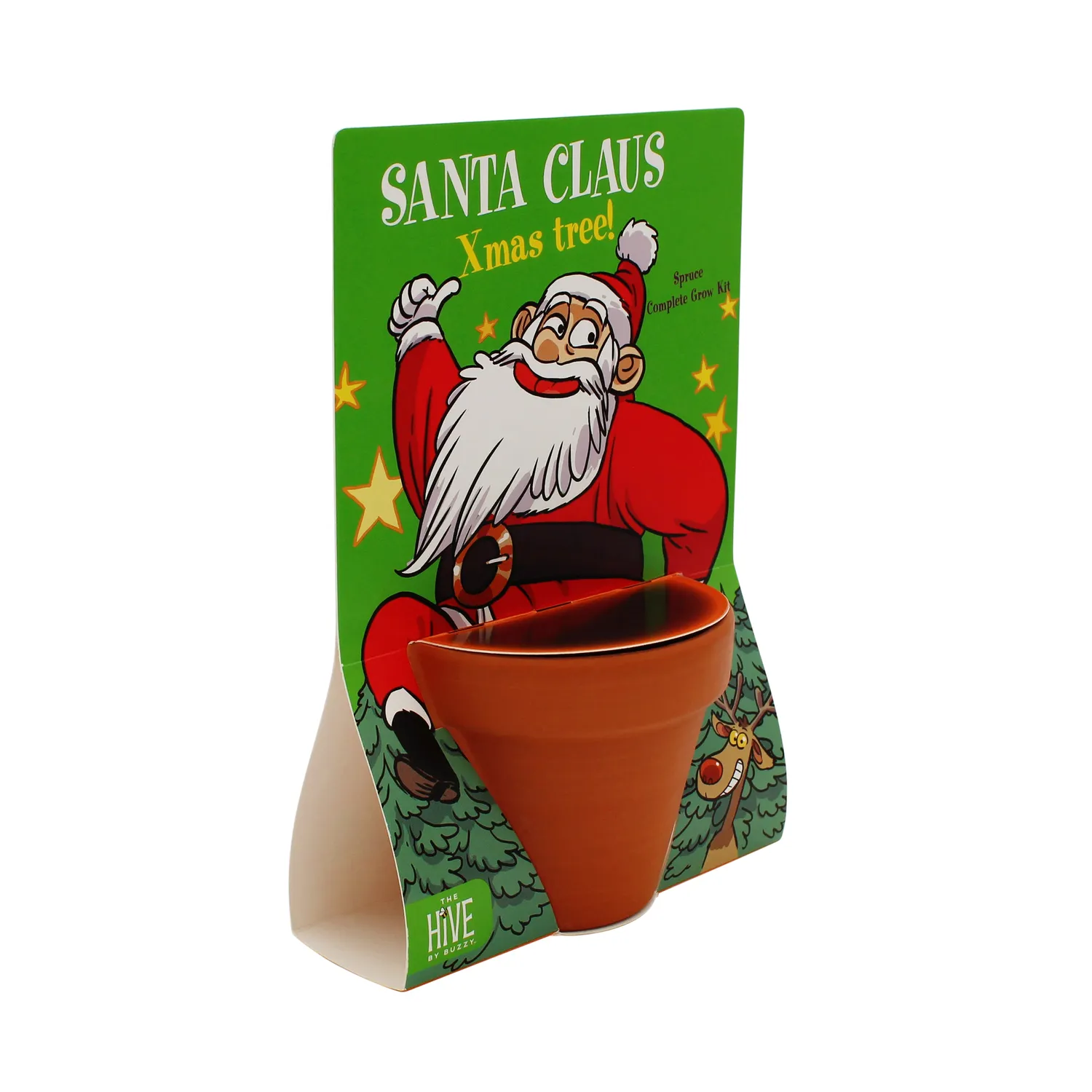 Buzzy Seeds Christmas Tree dyrkningssæt 4-pak gran