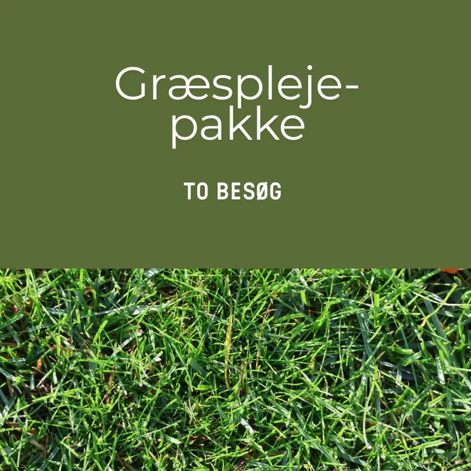 Græsnørden Græsplejepakke græspleje 2 besøg 150 m2 2027