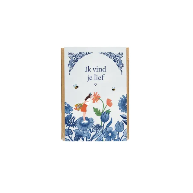 Blossombs Mini gaveæske frøbomber 4 stk Delft Blue