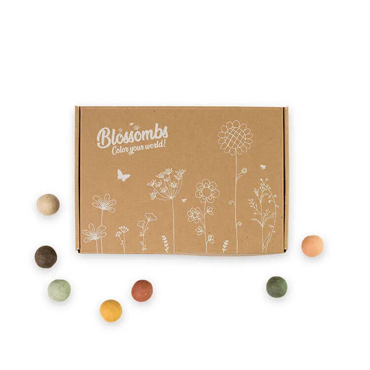 Blossombs Small frøbomber 7 stk gaveæske vilde blomster