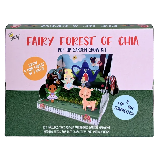 Buzzy Seeds Fairy Forest Chia dyrkningssæt 11 fefigurer