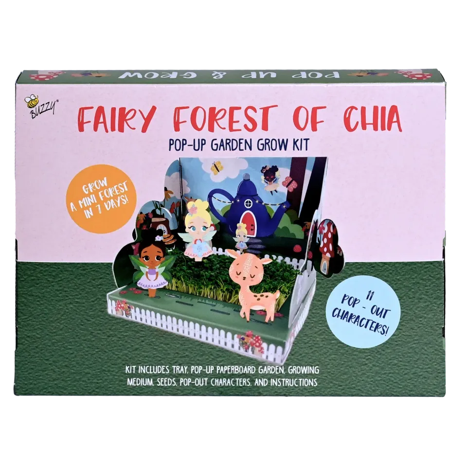 Buzzy Seeds Fairy Forest Chia dyrkningssæt 11 fefigurer