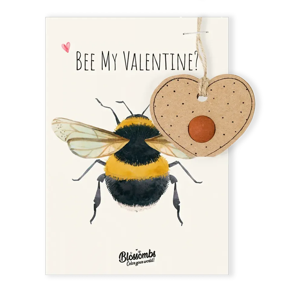 Blossombs Valentinsvedhæng Bi frøbomber kort valentin