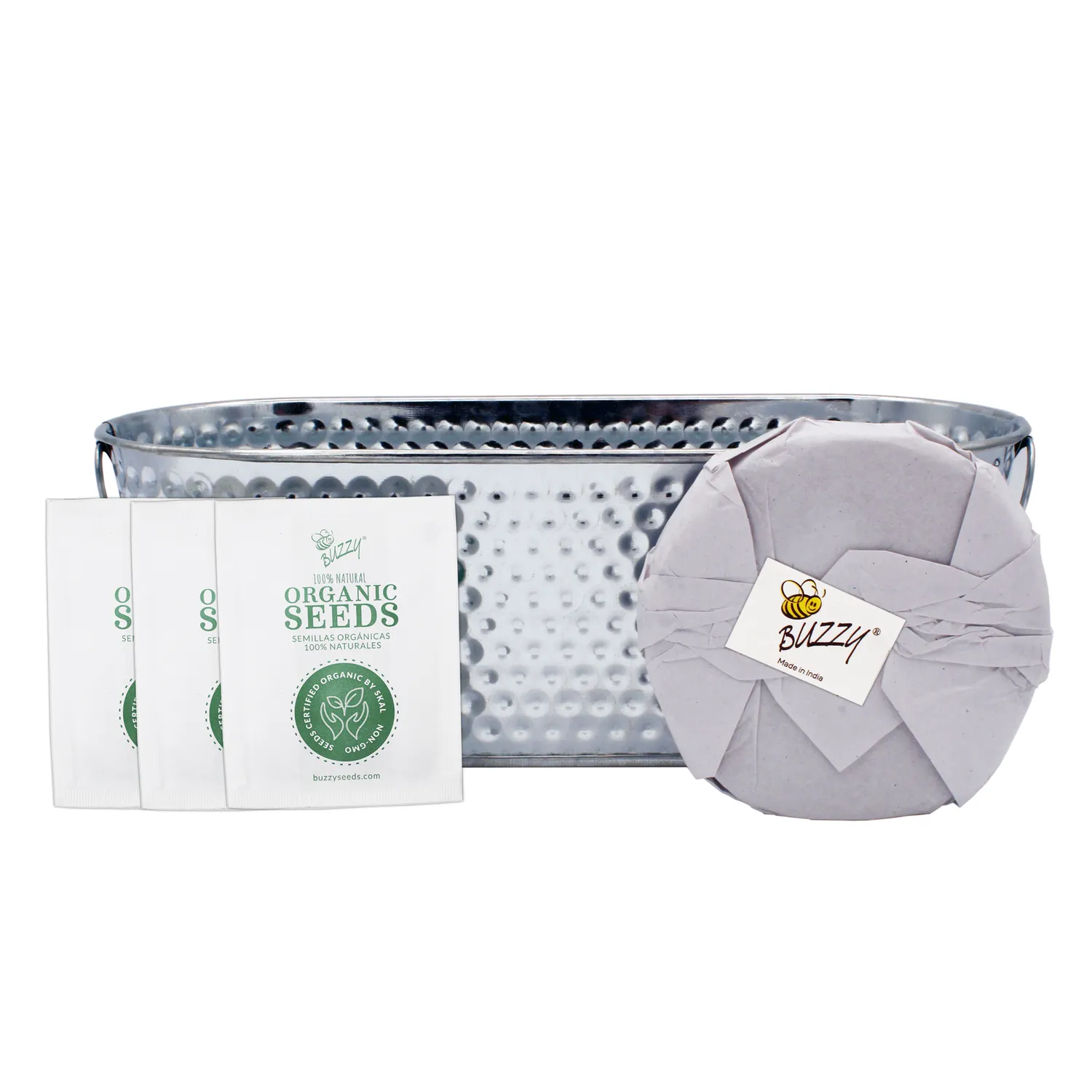 Buzzy Seeds Organic Grilling Herb dyrkningssæt rosmarin salvie timian
