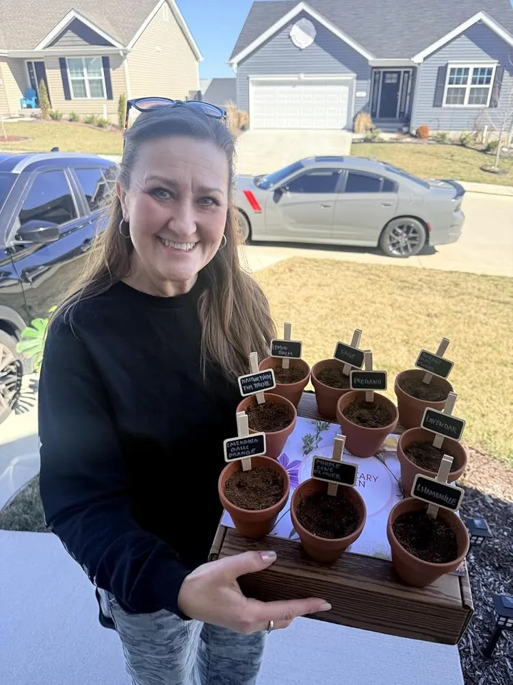 Buzzy Seeds Organic Herb Garden dyrkningssæt 9 sorter økologisk