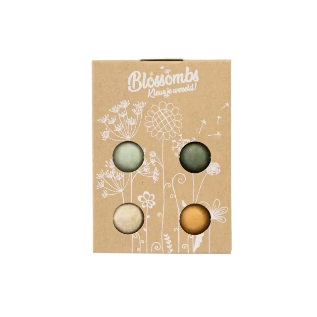 Blossombs Giftbox Mini frøbomber 4 stk vildblomst
