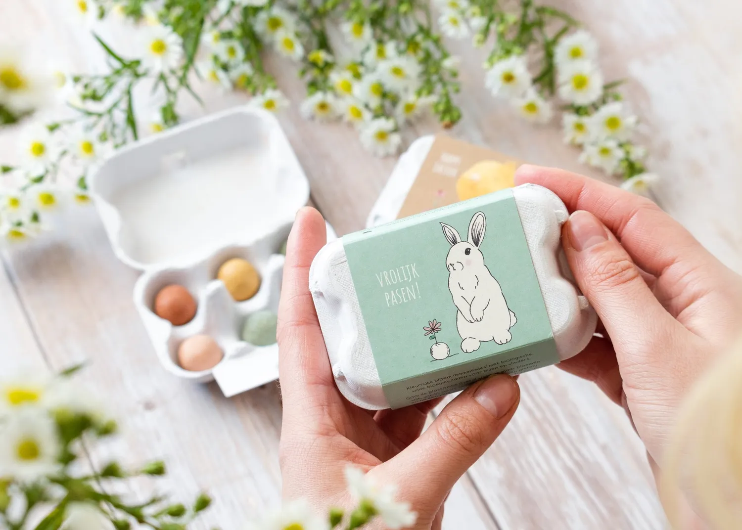 Blossombs Lièvre påskeæske frøbomber hare motiv