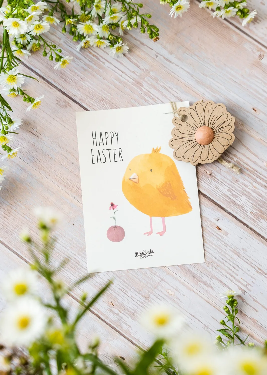 Blossombs Hanger Kuiken frøbombe kort påske 1 stk