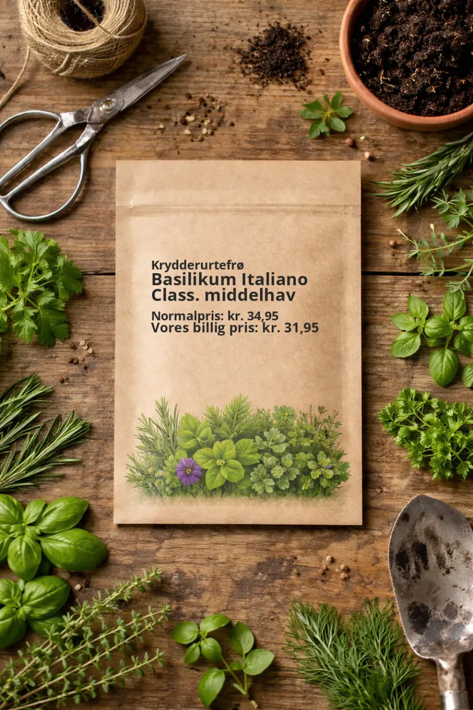 Trifolium Italiano Classico basilikumfrø storbladet