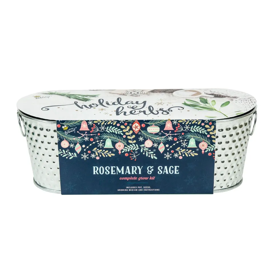 Buzzy Seeds Holiday Herb dyrkningssæt rosmarin salvie