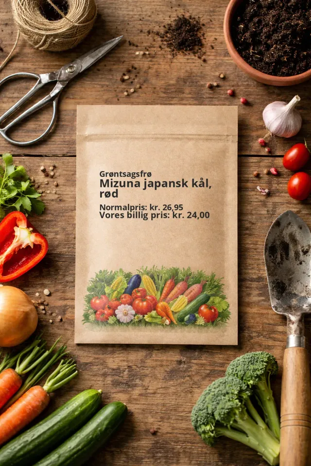 Trifolium Mizuna rød japansk kål frø