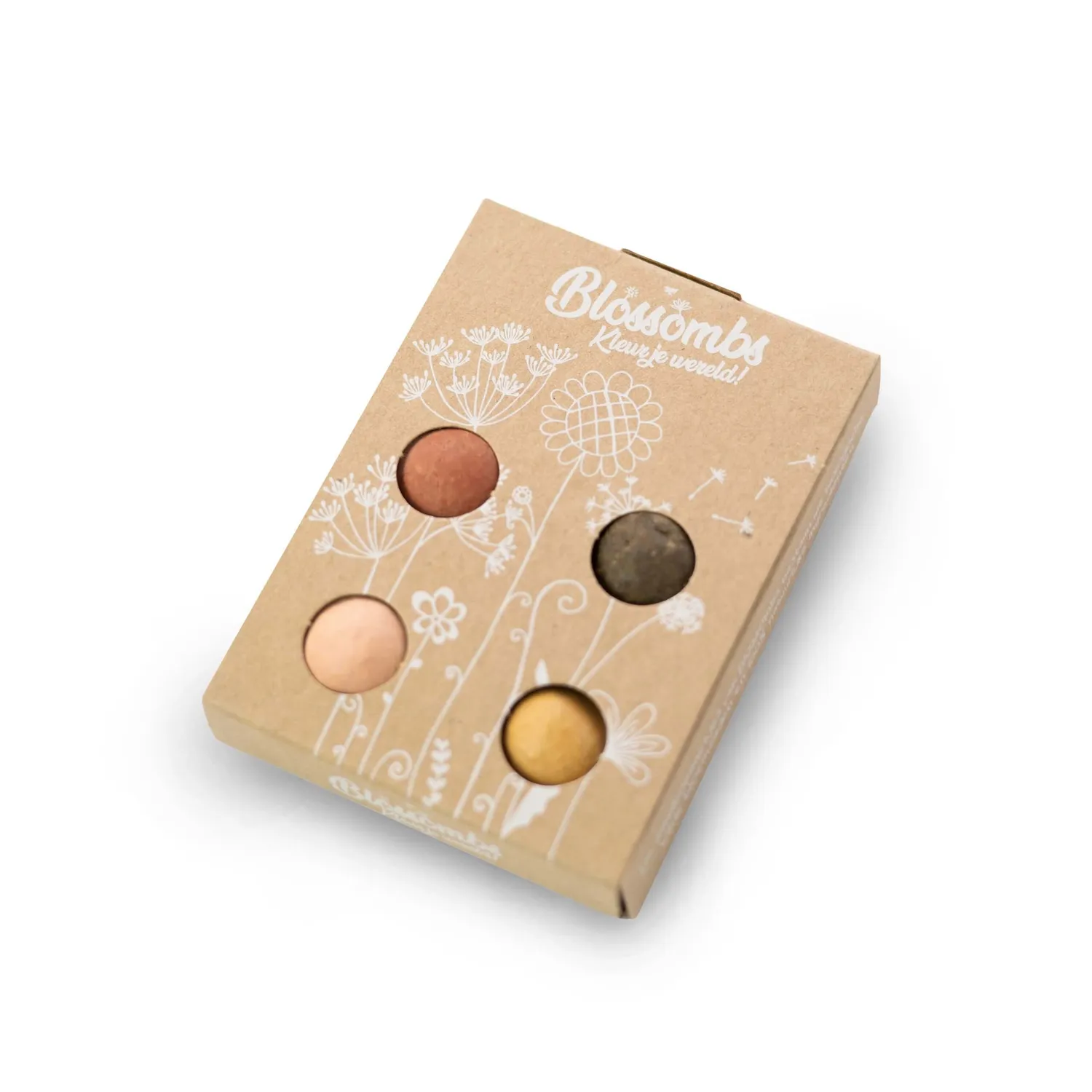 Blossombs Giftbox Mini frøbomber 4 stk vildblomst