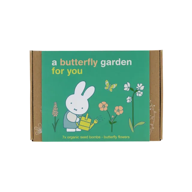 Blossombs gaveæske 7 frøbomber miffy sommerfugl