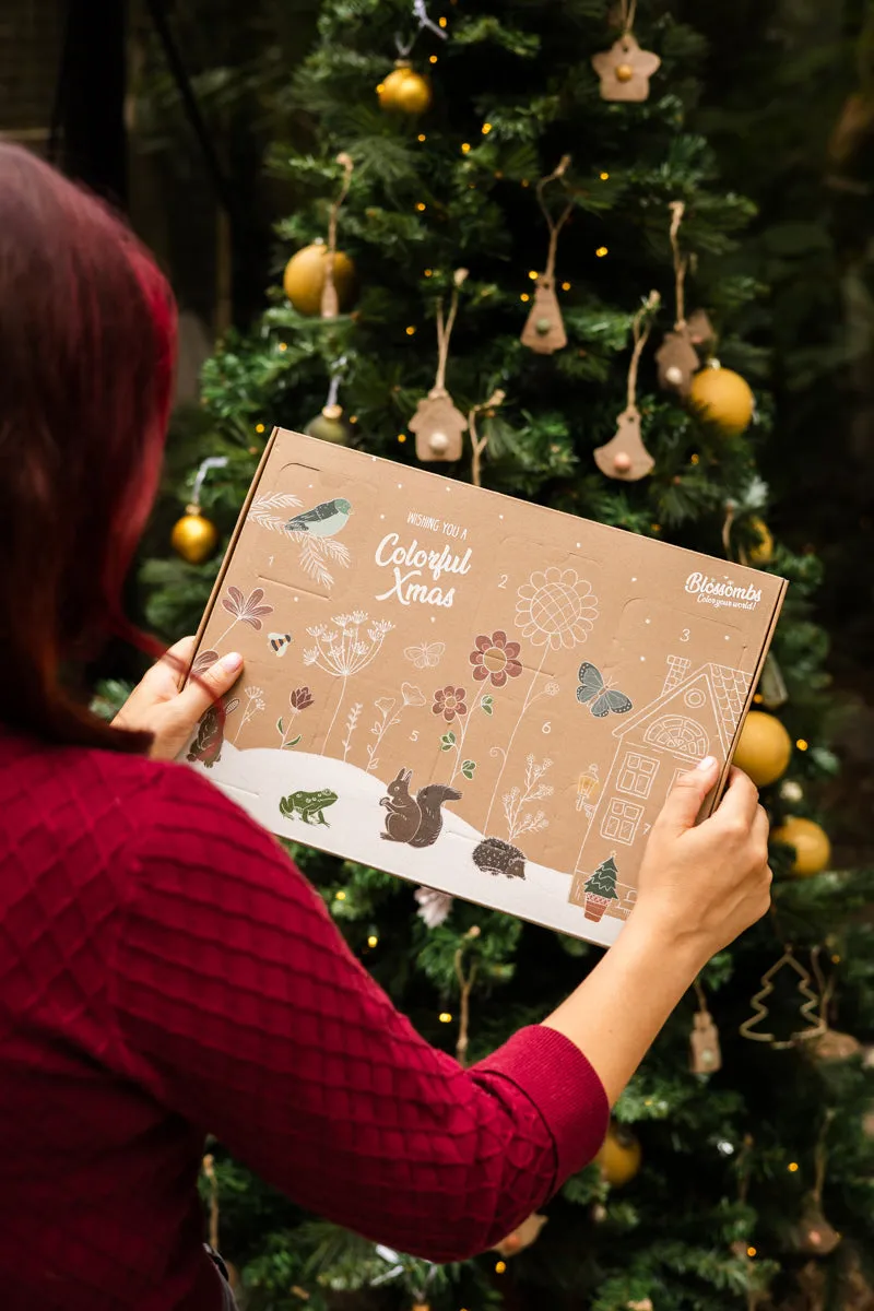 Blossombs Xmas julekalender frøbomber 7 stk vedhæng