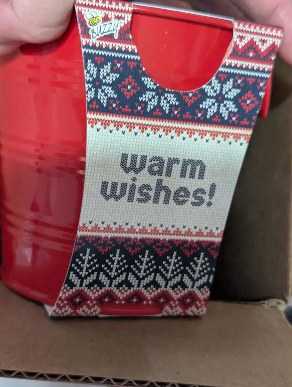 Buzzy Seeds Warm Wishes Holiday Pail dyrkningssæt rødgran
