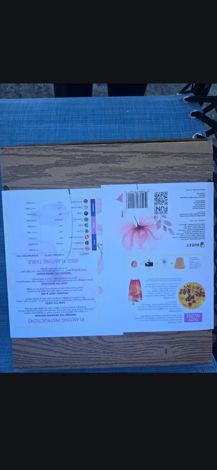 Buzzy Seeds Organic Herb Garden dyrkningssæt 9 sorter økologisk
