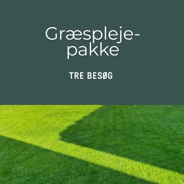 Græsnørden Græsplejepakke græspleje 3 besøg 150 m2 2027