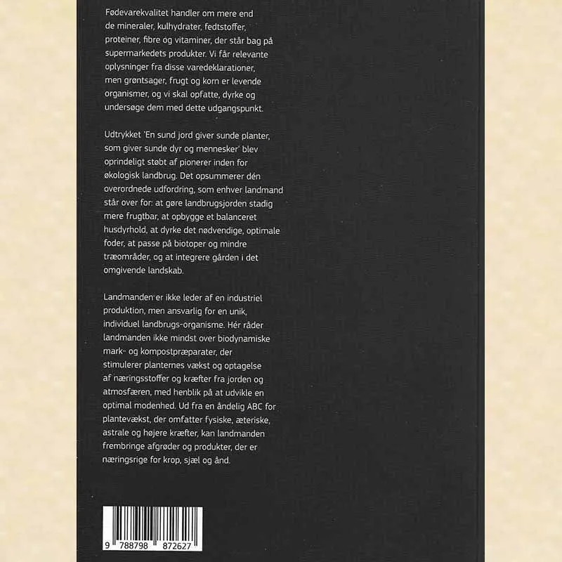 Urtegartneriet øko En Biodynamisk guide til fødevarekvalitet bog