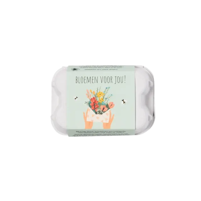 Blossombs Bloemen Voor Jou æggebakke frøbomber 6 stk buket