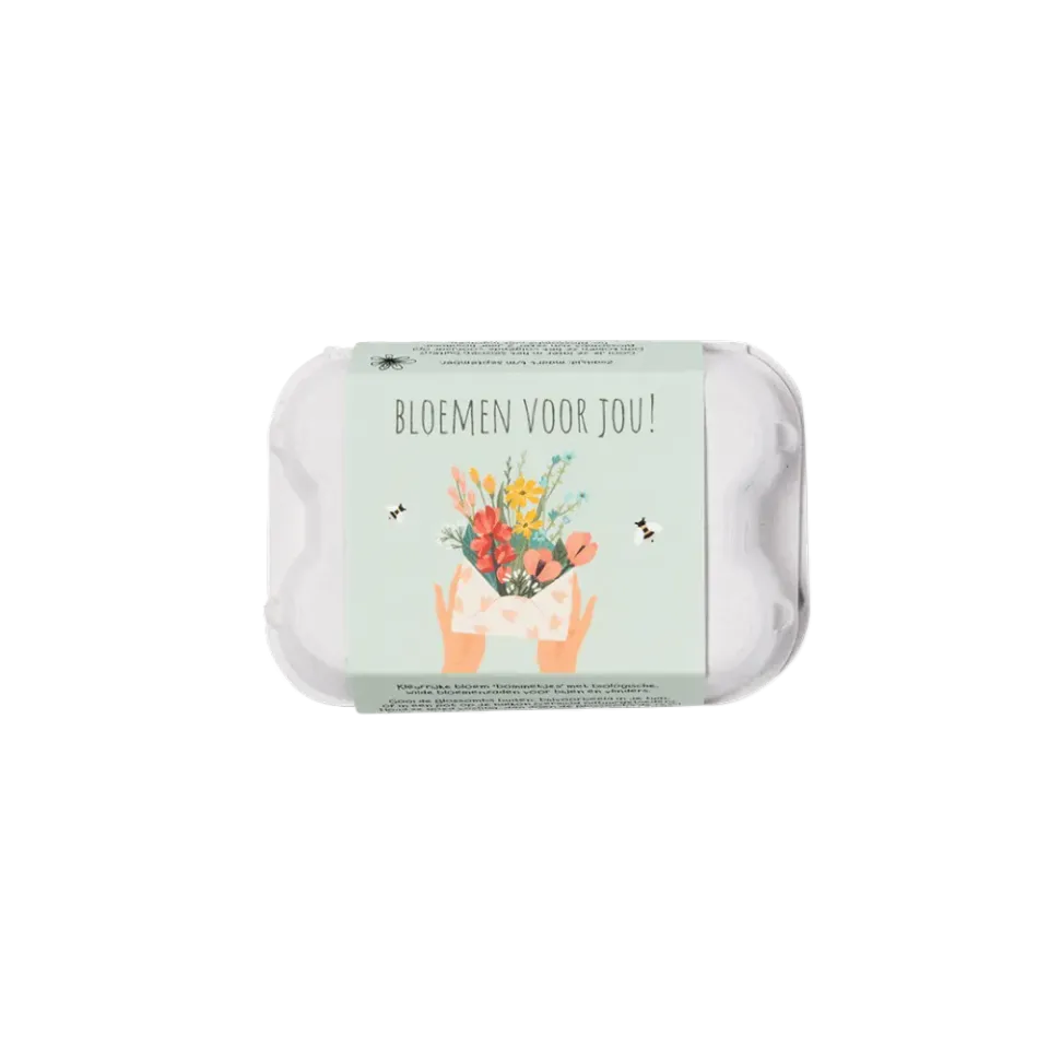Blossombs Bloemen Voor Jou æggebakke frøbomber 6 stk buket