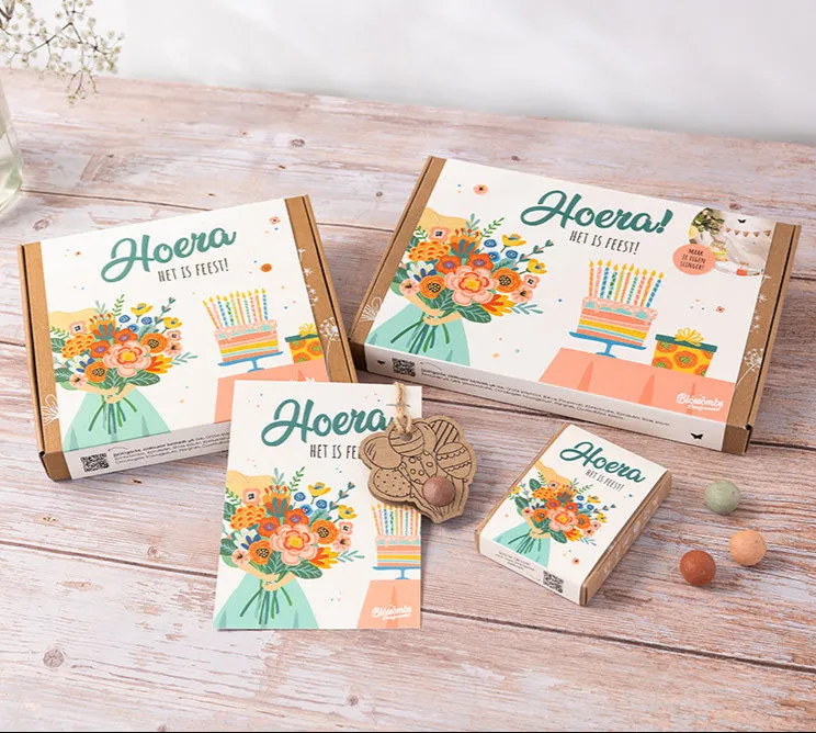 Blossombs Medium frøbomber 9 stk fødselsdag