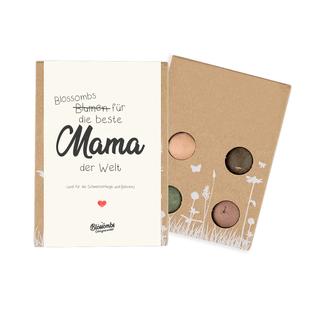 Blossombs Gift Box Mini frøbomber 4 stk Maman gave