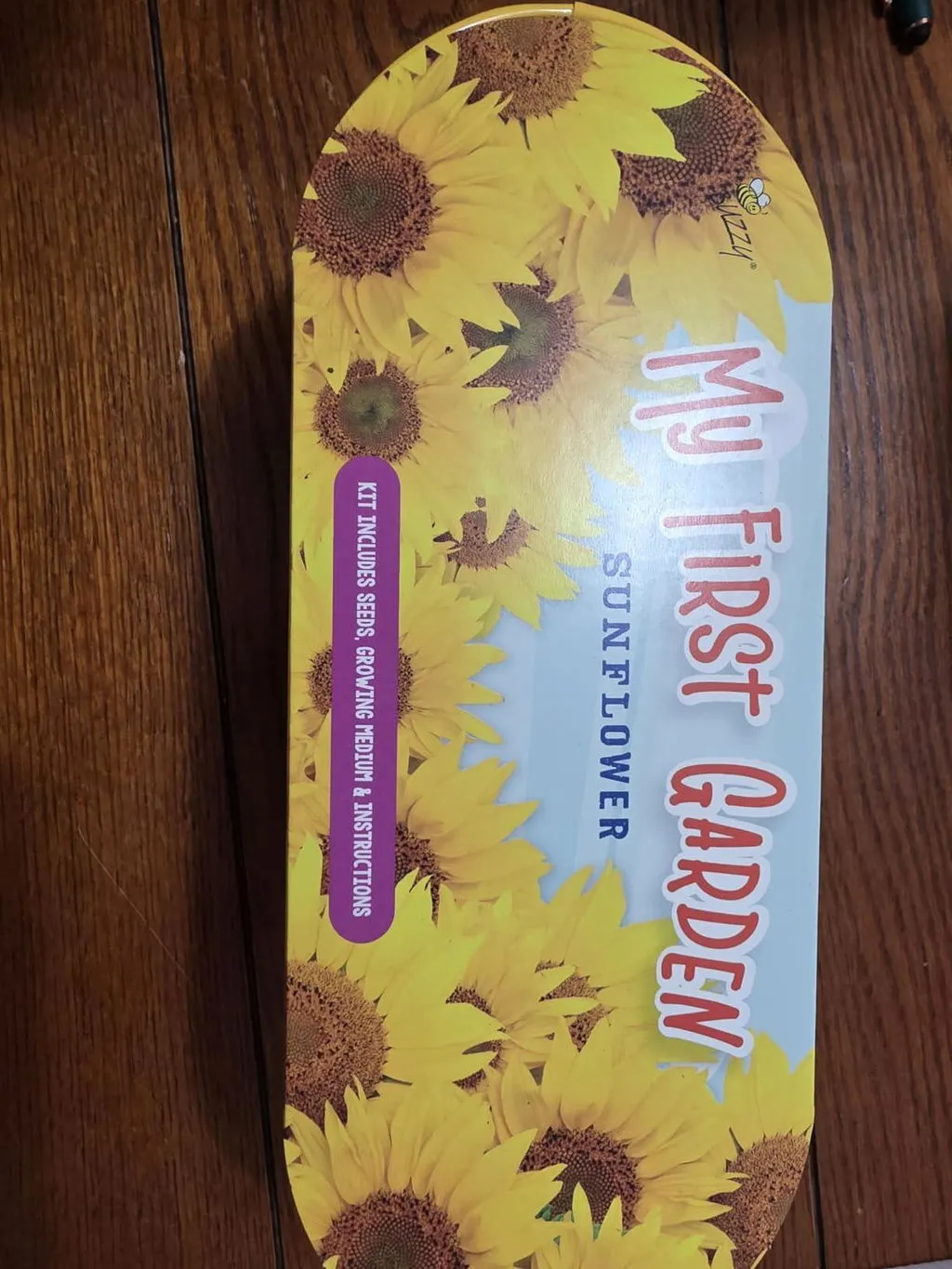 Buzzy Seeds My First Garden solsikke dyrkningssæt