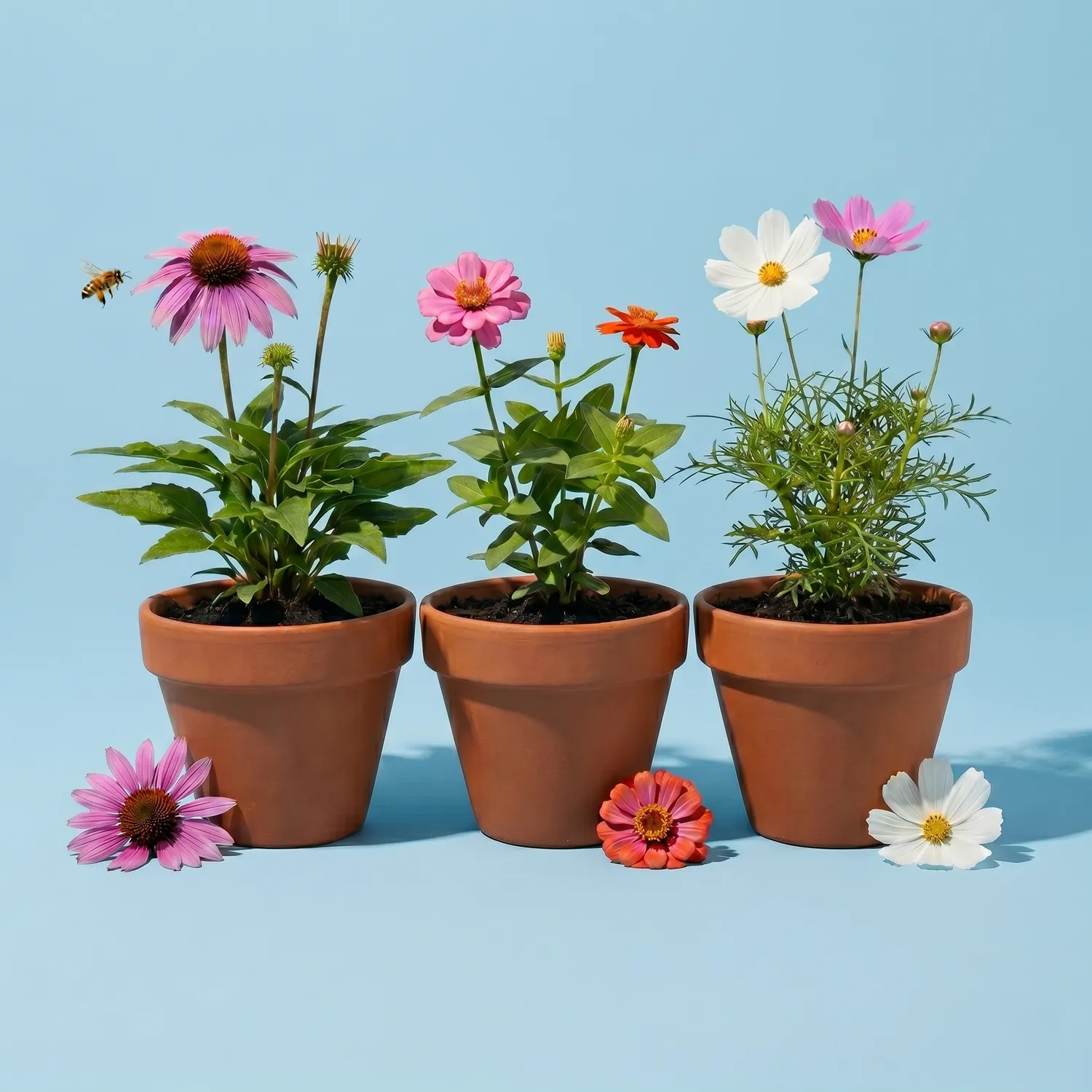 Buzzy Seeds Pollinator zinnia cosmos dyrkesæt 3-pak