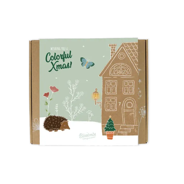Blossombs Colorful Xmas frøbomber 9 stk gaveæske medium