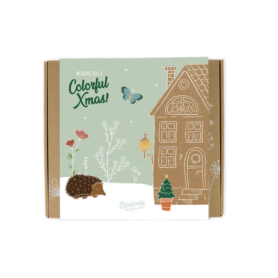Blossombs Colorful Xmas frøbomber 9 stk gaveæske medium
