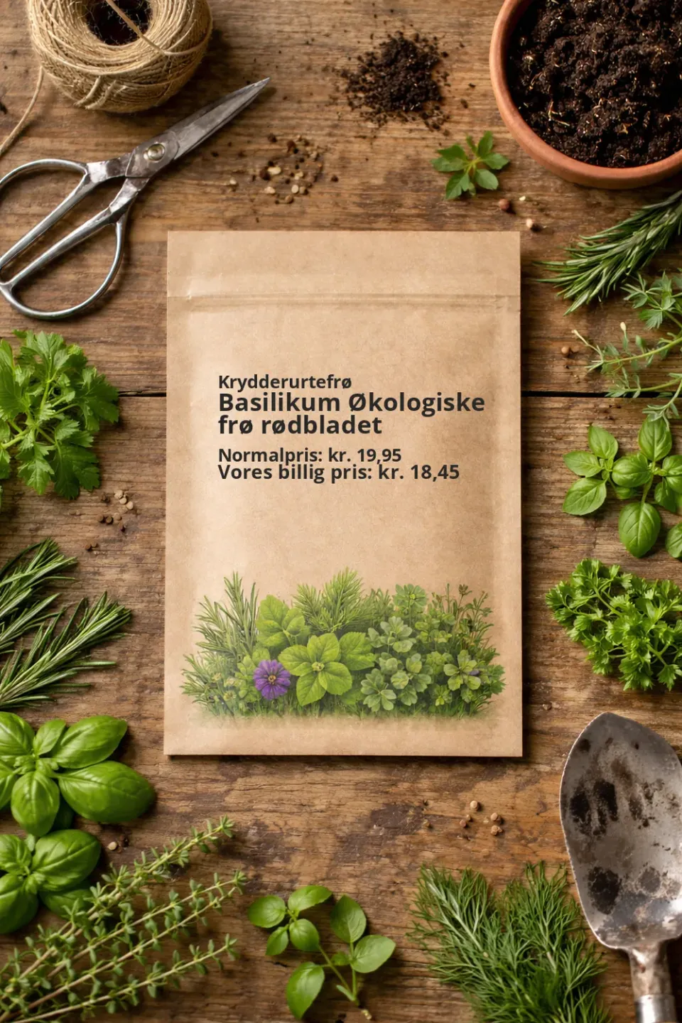 Trifolium Rødbladet basilikumfrø økologisk