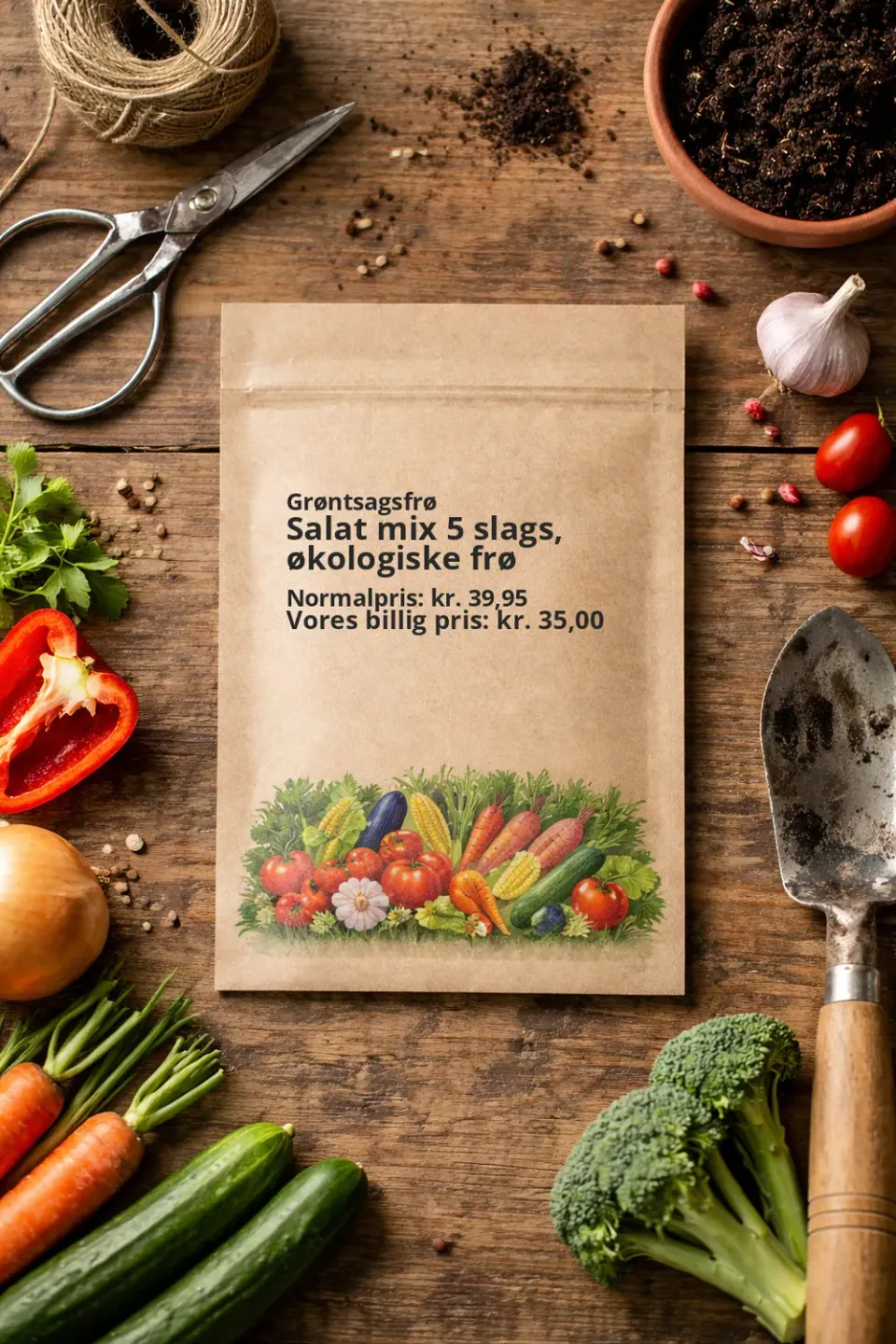 Trifolium Salat Mix 5 slags økologiske salatfrø