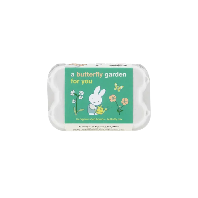 Blossombs Miffy Æggebakke frøbomber 6 stk sommerfugle