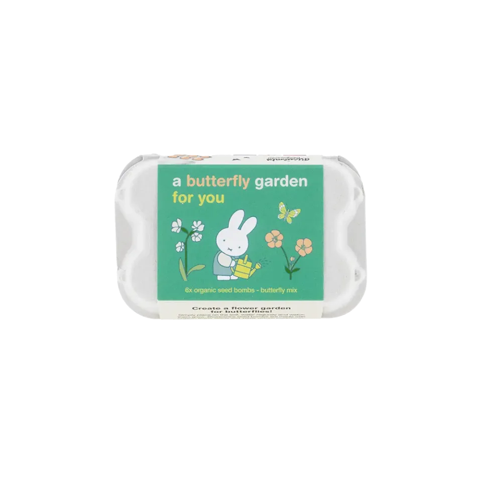 Blossombs Miffy Æggebakke frøbomber 6 stk sommerfugle