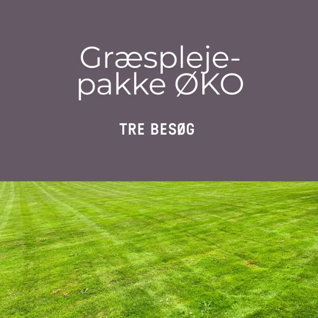 Græsnørden.dk Græsplejepakke ØKO 150 m2 tre besøg 2027